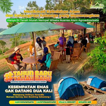 Jual Tanah Murah Lokasi Strategis Dekat Wisata Nuansa Alam Agrowisata