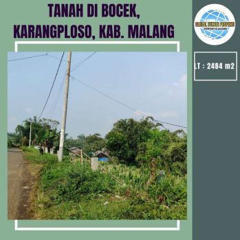 Tanah Super Luas Asri Sejuk View Gunung Strategis Di Bocek Karangploso