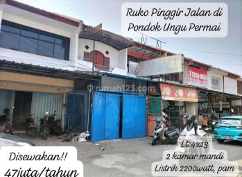 Harga Terjangkau Ruko Pinggir Jalan Rame 24 Jam di Pondok Ungu