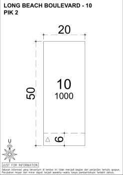 Kavling Tanah Pik2, Long Beach 20 x50, Harga 24 juta/m2