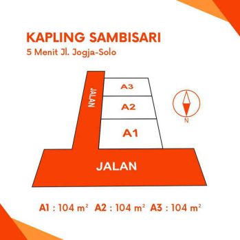 Tanah Dijual Sleman, Lingkungan Nasionalis, Utara Adisucipto