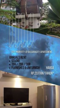 Sewa Apartement Bassura City Tahunan Harga Mulai 20jt/Thn - C0916