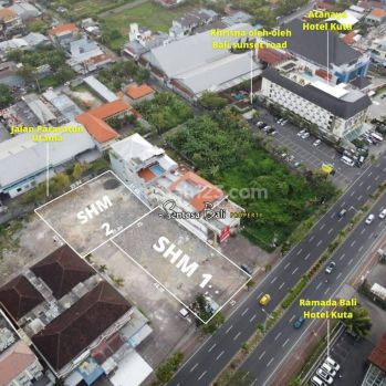 Tanah di Jalan Utama Sunset Road Kuta , Badung Bali