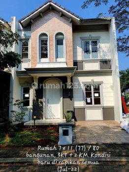 RUMAH 2 LANTAI 3 KAMAR 3 AC 1 WATER HEATER di AZURA VANYA PARK BSD CITY