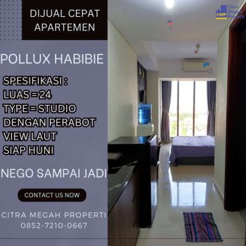 Dijual Murah Apartemen Pollux Habibie
