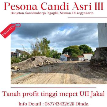 Di jual pekarangan murah bersebelahan dengan kampus UII Jakal