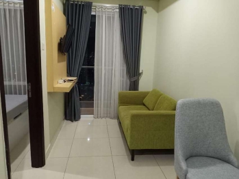 Disewakan apartemen puri mansion 1BR fully furnish view kolam
