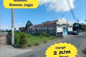 Cocok Perumahan, Tanah Godean Lt 1700an Mangku Jalan
