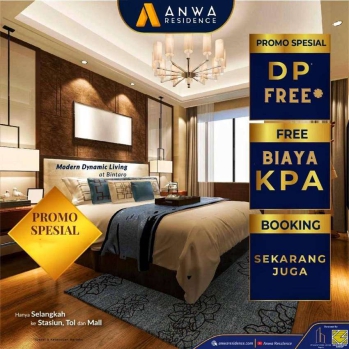 PROMO DP 0% Apartemen Anwa Bintaro Selangkah Ke Tol & Stasiun