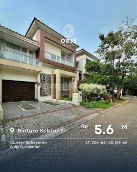 Harga Menarik Dijual Rumah Fully Furnished di Bintaro Jaya 7