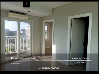 Disewakan Apartement Metro Park Residence 2 BR Unfurnished Baru