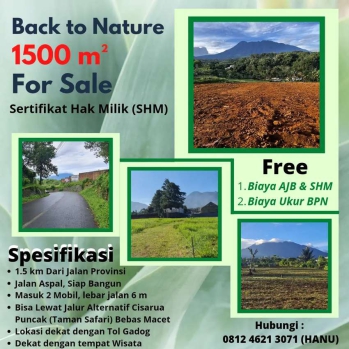 hey aku jual tanah loh