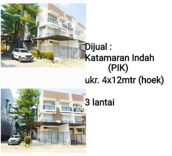 Rumah Disewa Pik Katamaran Indah Uk4x12m2 ,3lt At Jakarta Utara