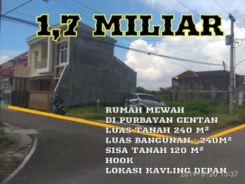 Rumah mewah di jual di purbayan gentan BAKI sukoharjo