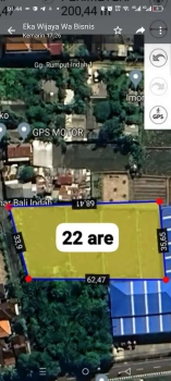 Dijual tanah 22 are pinggir jalan utama pucuk bang Denpasar timur.