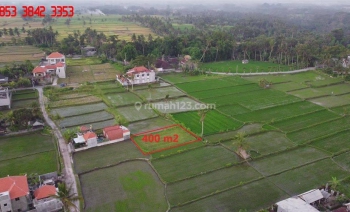 400 M2 Lahan Peruntukan Villa Dekat Sentral Ubud