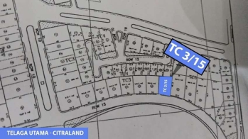 Lahan Komersial Jalan Telaga Utama Citraland. Dekat Patung Merlion