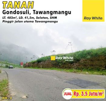 Dijual Tanah Gondosuli Tawangmangu, cocok untuk villa, dan kebun