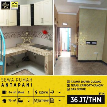 36 Jt Disewakan Rumah di Antapani Siap Huni Ruang Tamu,dapur, Gudang, Teras, ,