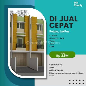 Ruko Petojo SHM 69 m Bagus