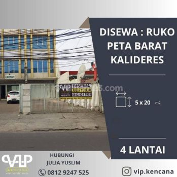 Ruko Jalan Raya Peta Barat, Kalideres, Jakarta Barat. Hadap Jalan Raya Dan Ramai