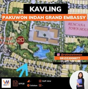 Dijual Kavling Golf View Grand Embassy di Pakuwon Indah