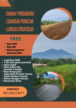 tanah premium di cisarua bogor