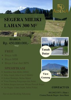 lahan premium skala 300meter