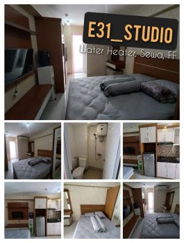 Sewa studio Furnished Apartemen Bassura City ada water heater