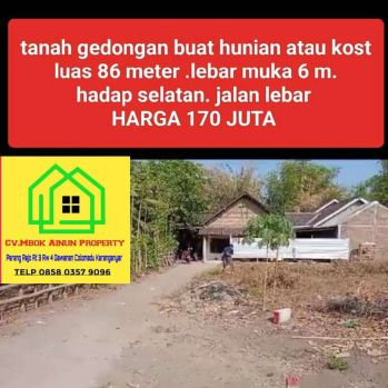 Sell Tanah: Tanah Gedongan Asher