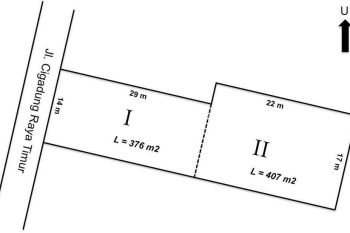 Di jual tanah siap bangun di cigadung raya strategis