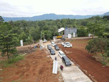 Tanah kavling murah view pegunungan pinggir jalan raya di Bogor timur