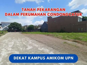 dekat pintu tol UPN seturan Tanah Condongcatur Jogja : SHM Pekarangan