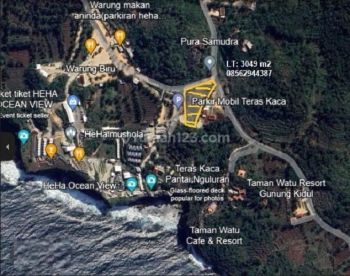Tanah Pintu Masuk Wisata Heha Ocean View Dan Teras Kaca Panggang Gunung Kidul m²