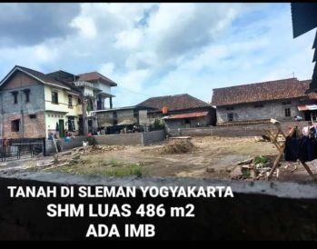 Dijual Tanah An. Milik Sendiri, HM Pekarangan, Barat Pasar Sleman