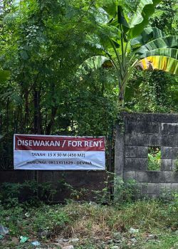 Disewakan Tanah Kosong lokasi strategis