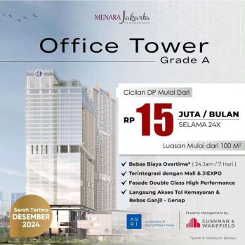 * BRAND NEW * Office Tower Grade A Menara Jakarta