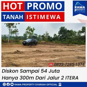 Tanah dijual dekat kampus itera
