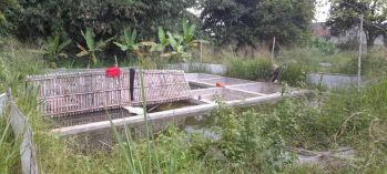 Lahan kebun, rumah dan kolam ikan