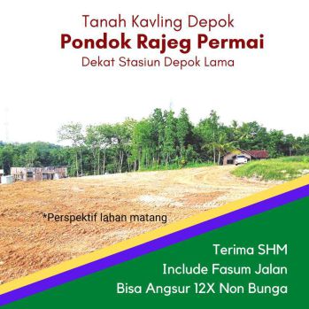 Tanah Murah Nempel Depok Dekat Stasiun Promo 290 Jt-an