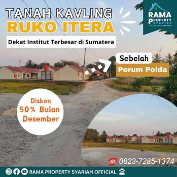 Tanah dijual dekat kampus itera