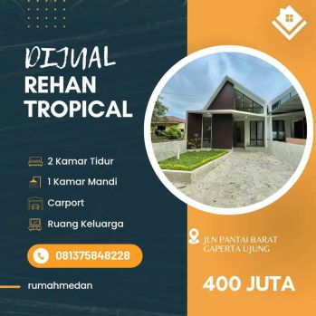RUMAH ANAK MILENIAL YG BISA DIJADIKAN INVEST ATAU TEMPAT TINGGAL