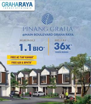 Cluster PINANG GRAHA Rumah Baru Dp 0%