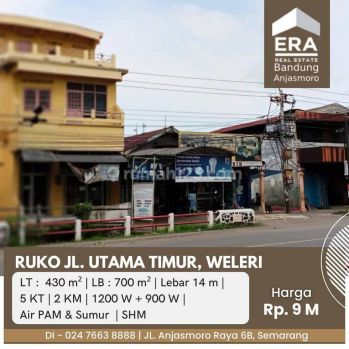 Dijual Ruko di Jl. Utama Timur, Weleri