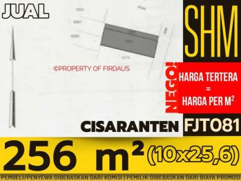 NEGO! Tanah 256m Cisaranten Bandung FJT081 # Antapani Cisaranteun