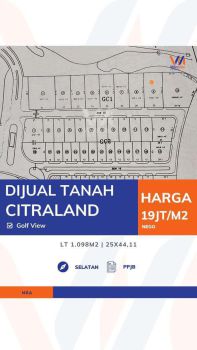 Tanah Bukit Golf, Golf View Dijual