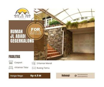 Rumah di Jl. Abadi Gergerkalong KPAD Cocok Untuk Kantor