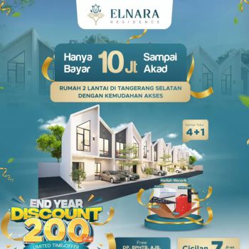 Rumah 2 Lantai Dekat Exit Tol Rawa Buntu