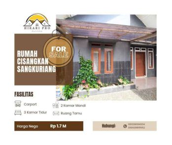 Rumah jalan usman dhomiri cimahi area sangkuriang cisangkan