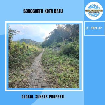 Jual Cepat Tanah Luas Murah Akses Lebar Dekat Wisata Songgoriti Batu